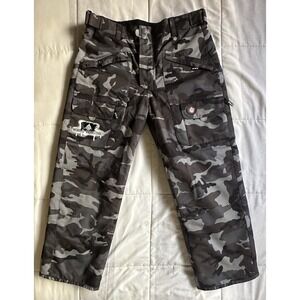 Vintage World Industries Outerwear Camo Snowboarding Snow Pants XL Youth Y2K SKI
